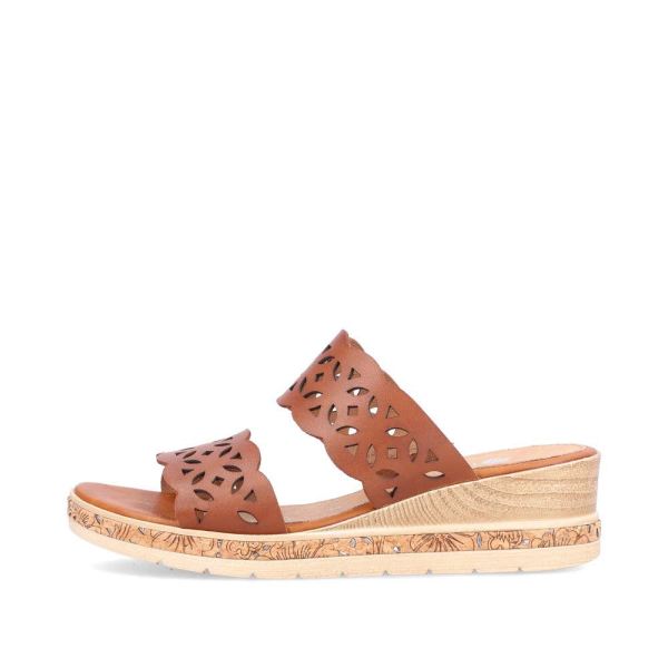 Remonte Women's sandals | Style D3065 Casual Mule - Brown | Free Delivery