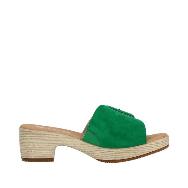 Remonte Women's sandals | Style D0N56 Dress Mule - Green | Free Delivery