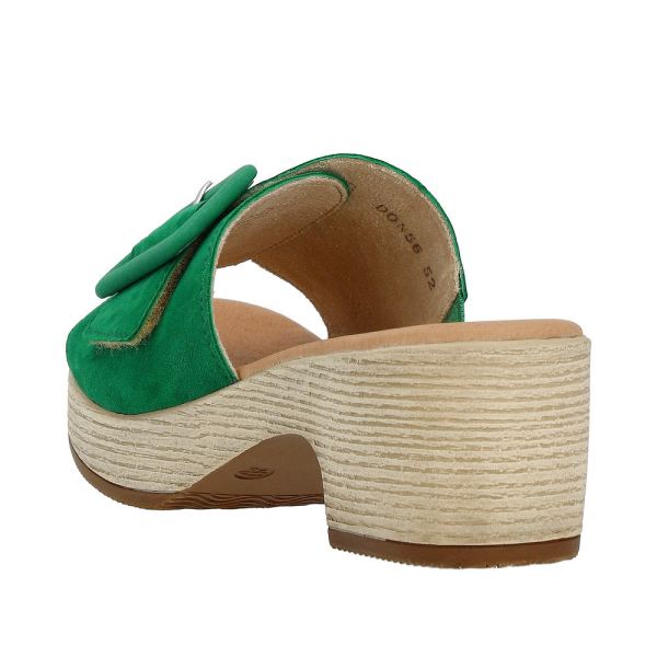 Remonte Women's sandals | Style D0N56 Dress Mule - Green | Free Delivery