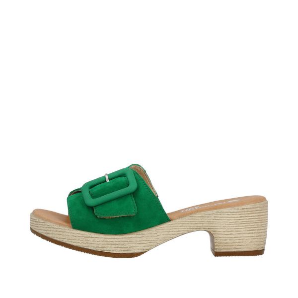 Remonte Women's sandals | Style D0N56 Dress Mule - Green | Free Delivery