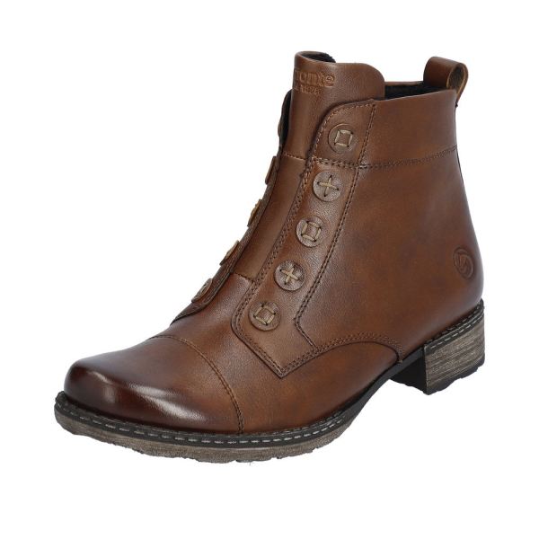Remonte Leather Women's mid height boots| D4392 Mid-height Boots - Brown | Free Delivery