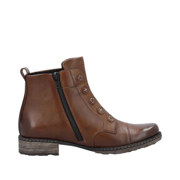 Remonte Leather Women's mid height boots| D4392 Mid-height Boots - Brown | Free Delivery