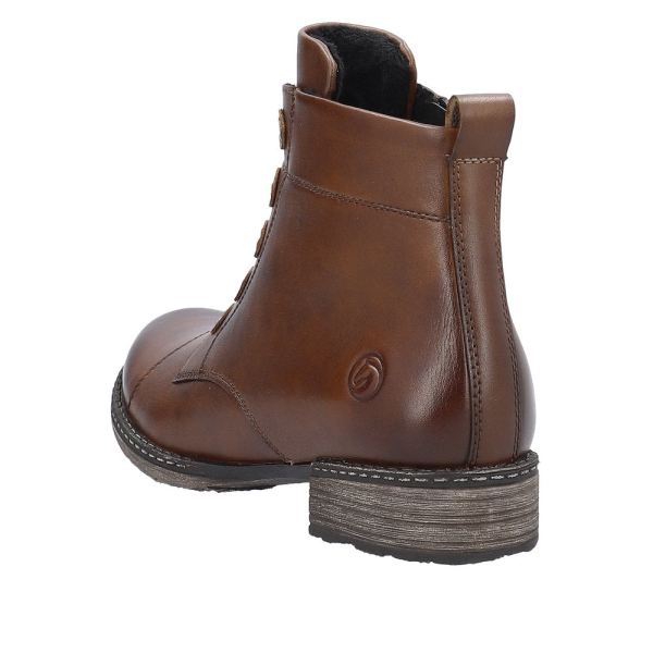 Remonte Leather Women's mid height boots| D4392 Mid-height Boots - Brown | Free Delivery