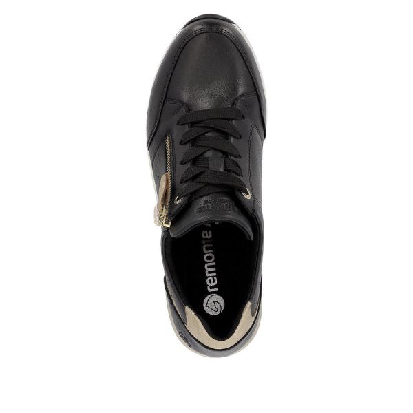 Remonte Leather Women's shoes| D0T03 - Black Combination | Free Delivery