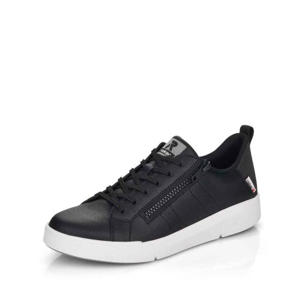 Rieker EVOLUTION Women's shoes | Style 41906 Athletic Lace-up with zip - Black | Free Delivery