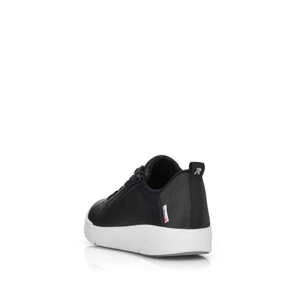 Rieker EVOLUTION Women's shoes | Style 41906 Athletic Lace-up with zip - Black | Free Delivery