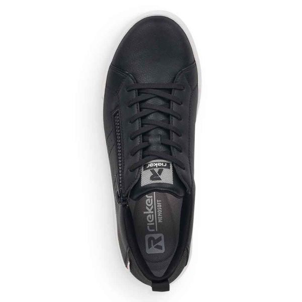 Rieker EVOLUTION Women's shoes | Style 41906 Athletic Lace-up with zip - Black | Free Delivery