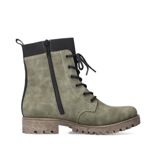 Rieker Synthetic leather Women's Mid height boots| 78540 Mid-height Boots - Green | Free Delivery