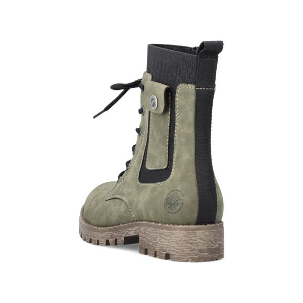 Rieker Synthetic leather Women's Mid height boots| 78540 Mid-height Boots - Green | Free Delivery