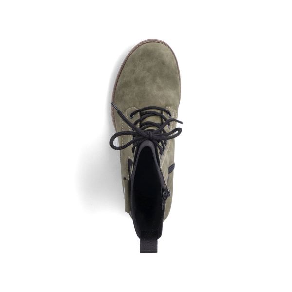 Rieker Synthetic leather Women's Mid height boots| 78540 Mid-height Boots - Green | Free Delivery