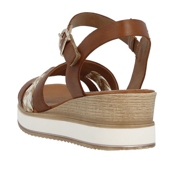 Remonte Women's sandals | Style D6461 Dress Sandal - Brown Combination | Free Delivery