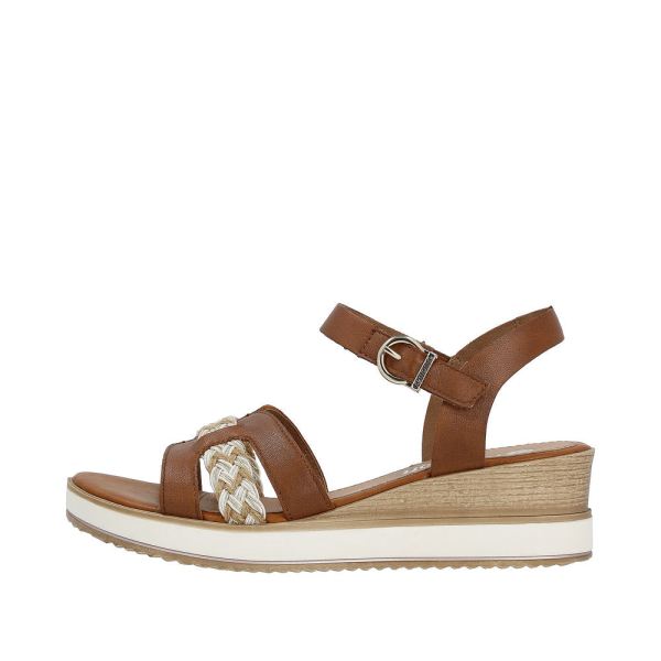 Remonte Women's sandals | Style D6461 Dress Sandal - Brown Combination | Free Delivery