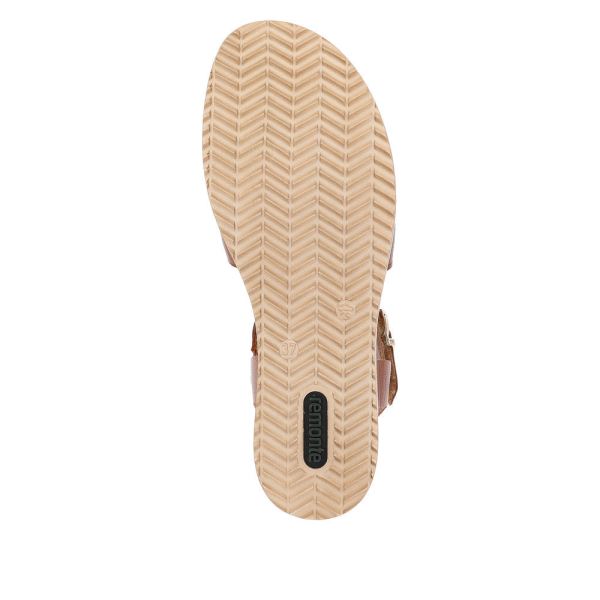 Remonte Women's sandals | Style D6461 Dress Sandal - Brown Combination | Free Delivery