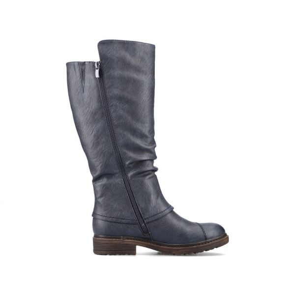 Rieker Synthetic leather Women's' Tall Boots| 94791 Tall Boots - Blue | Free Delivery
