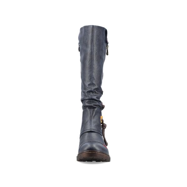Rieker Synthetic leather Women's' Tall Boots| 94791 Tall Boots - Blue | Free Delivery