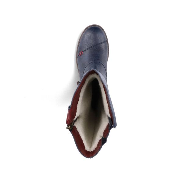 Rieker Synthetic leather Women's' Tall Boots| 94791 Tall Boots - Blue | Free Delivery