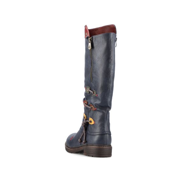 Rieker Synthetic leather Women's' Tall Boots| 94791 Tall Boots - Blue | Free Delivery
