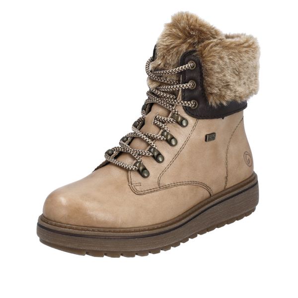 Remonte Leather Women's Mid Height Boots| D0U70 Mid-height BootsFlip Grip - Brown | Free Delivery