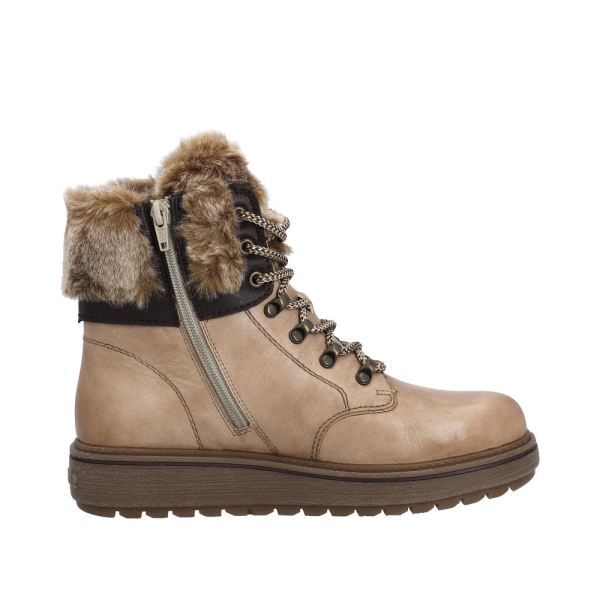 Remonte Leather Women's Mid Height Boots| D0U70 Mid-height BootsFlip Grip - Brown | Free Delivery