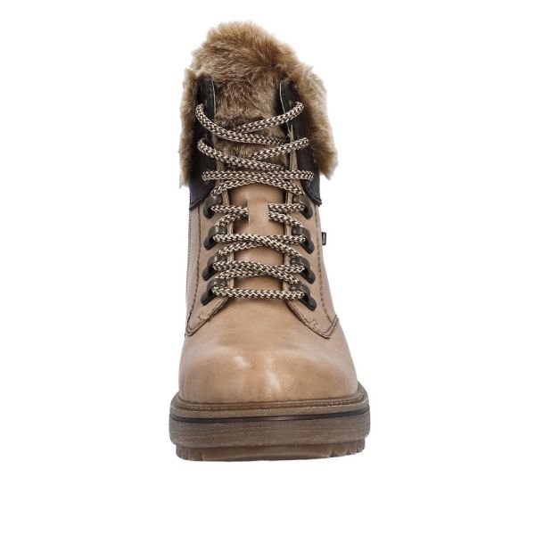 Remonte Leather Women's Mid Height Boots| D0U70 Mid-height BootsFlip Grip - Brown | Free Delivery
