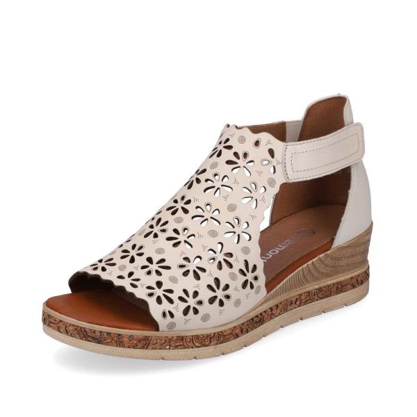 Remonte Women's sandals | Style D3056 Casual Sandal - Beige | Free Delivery
