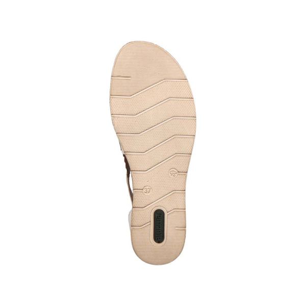 Remonte Women's sandals | Style D3056 Casual Sandal - Beige | Free Delivery