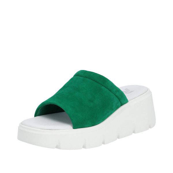 Rieker EVOLUTION Women's sandals | Style W1551 Casual Mule - Green | Free Delivery