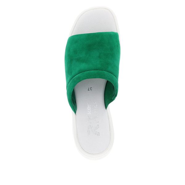 Rieker EVOLUTION Women's sandals | Style W1551 Casual Mule - Green | Free Delivery