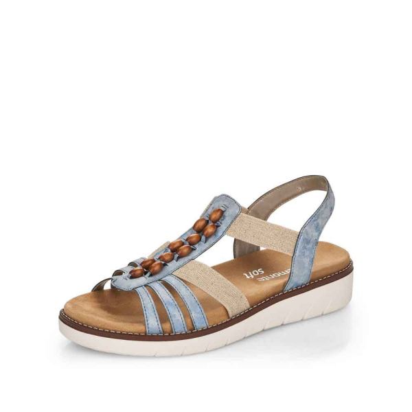 Remonte Women's sandals | Style D2065 Casual Sandal - Blue | Free Delivery