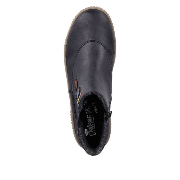 Rieker Synthetic Material Women's short boots| N0751 Ankle Boots - Blue | Free Delivery