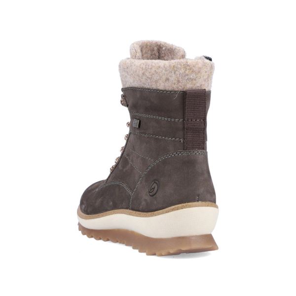 Remonte Suede leather Women's Short Boots| R8477 Ankle Boots - Grey Combination | Free Delivery
