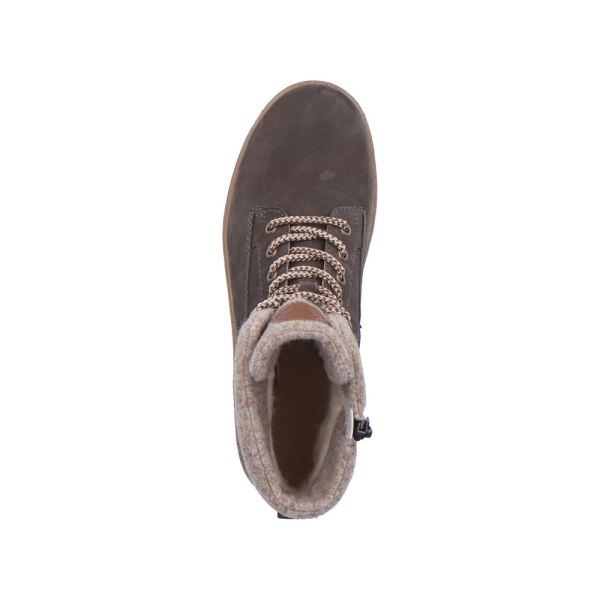 Remonte Suede leather Women's Short Boots| R8477 Ankle Boots - Grey Combination | Free Delivery