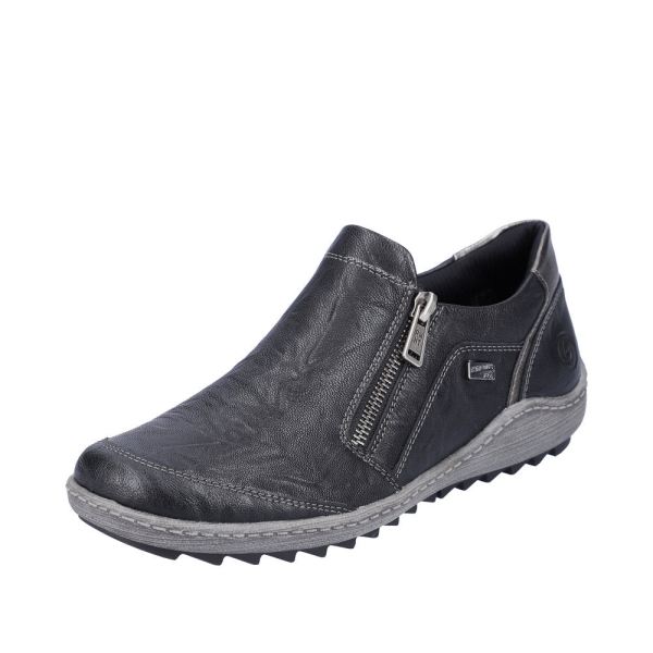 Remonte Women's shoes | Style R1428 Casual Zipper - Black | Free Delivery