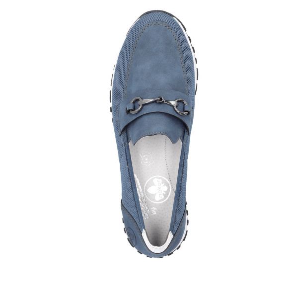 Rieker Women's shoes | Style N7455 Dress Slip-on - Blue | Free Delivery