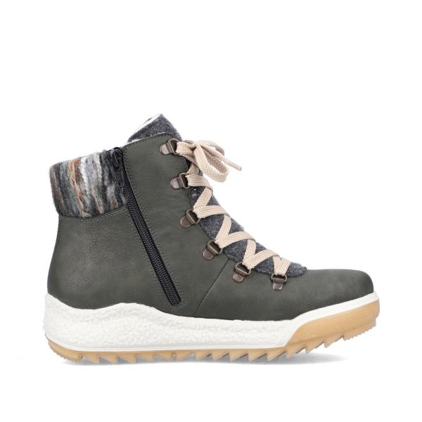 Rieker Synthetic leather Women's Short Boots| Y4710 Ankle Boots - Green | Free Delivery