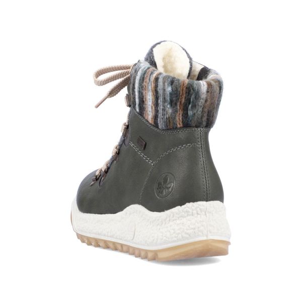 Rieker Synthetic leather Women's Short Boots| Y4710 Ankle Boots - Green | Free Delivery