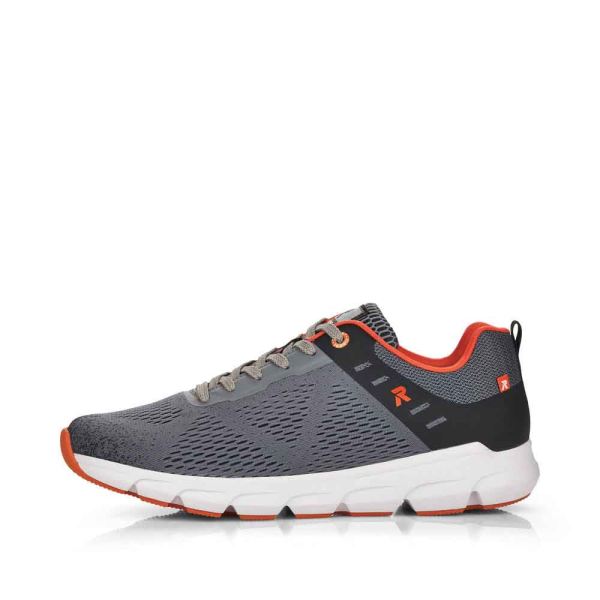 Rieker EVOLUTION Men's shoes | Style 07806 Athletic Lace-up - Grey | Free Delivery