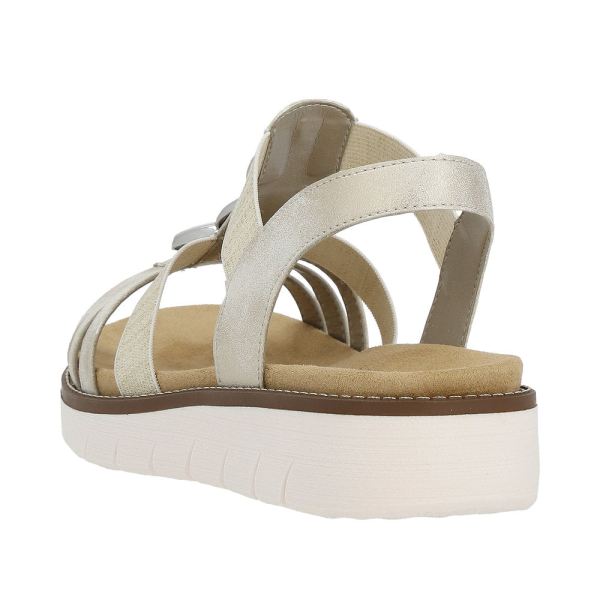 Remonte Women's sandals | Style D2073 Casual Sandal - Beige Combination | Free Delivery