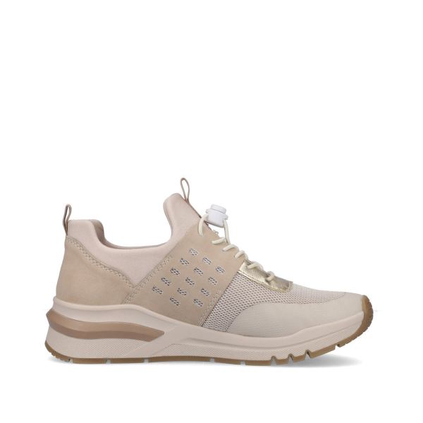 Rieker Women's shoes | Style M6651 Athletic Slip-on - Beige Combination | Free Delivery