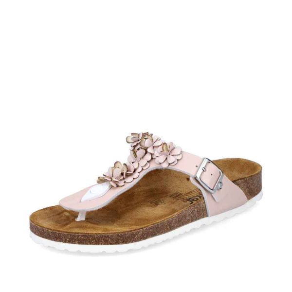 Rieker Women's sandals | Style V8392 Casual Flip Flop - Pink | Free Delivery