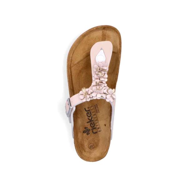Rieker Women's sandals | Style V8392 Casual Flip Flop - Pink | Free Delivery