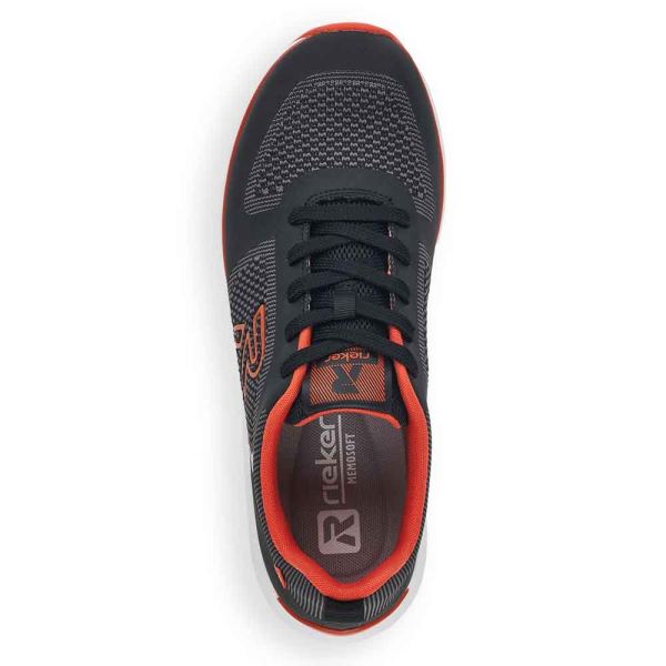Rieker EVOLUTION Women's shoes | Style 40402 Athletic Lace-up - Black Combination | Free Delivery