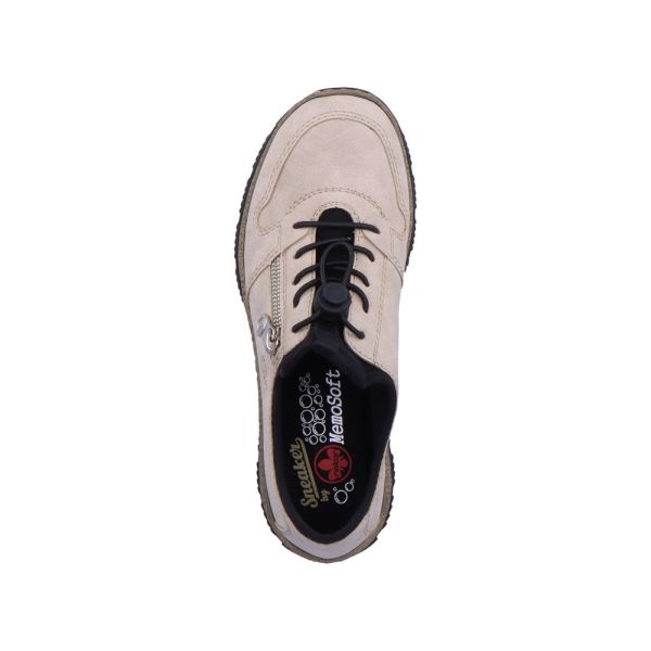 Rieker Leather Women's shoes| N32G0-00 - Beige | Free Delivery