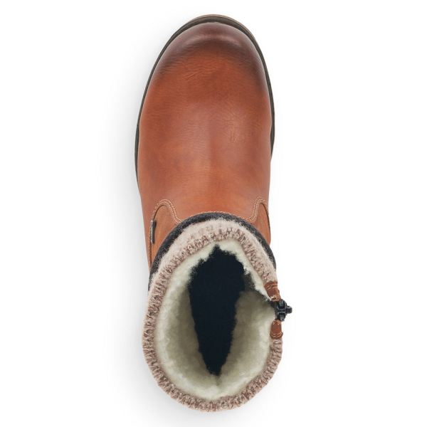 Rieker Synthetic Material Women's short boots| 79688 Ankle Boots - Brown | Free Delivery