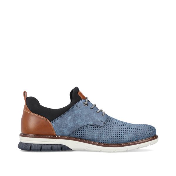 Rieker Men's shoes | Style 14450 Dress Slip-on - Blue | Free Delivery