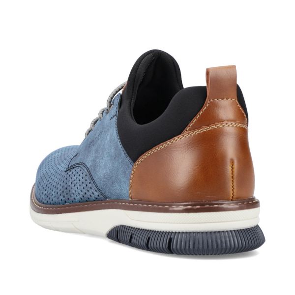 Rieker Men's shoes | Style 14450 Dress Slip-on - Blue | Free Delivery