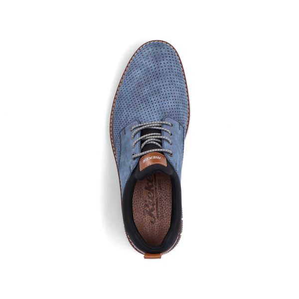 Rieker Men's shoes | Style 14450 Dress Slip-on - Blue | Free Delivery