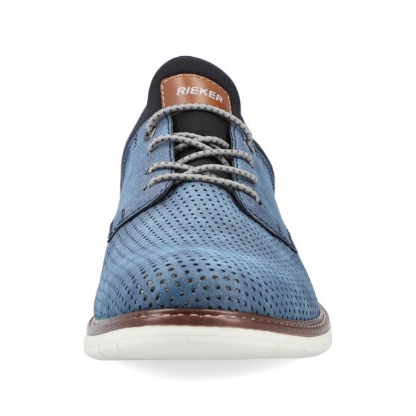 Rieker Men's shoes | Style 14450 Dress Slip-on - Blue | Free Delivery
