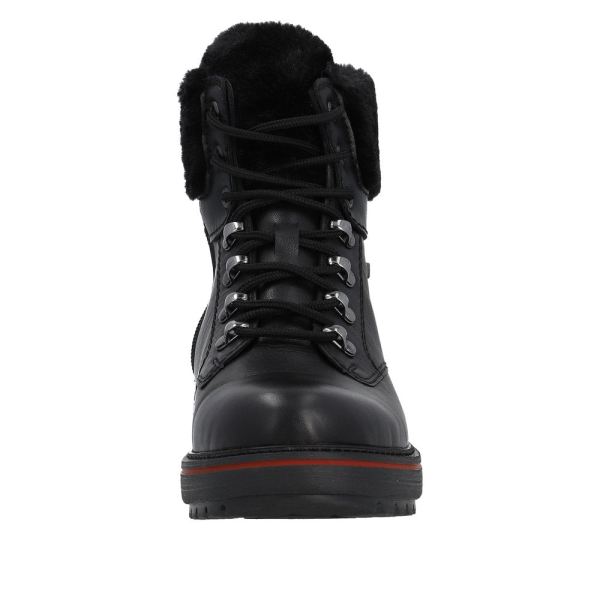 Remonte Leather Women's Mid Height Boots| D0U70 Mid-height BootsFlip Grip - Black | Free Delivery