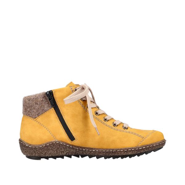 Rieker Synthetic Material Women's short boots | L7543 Ankle Boots - Yellow | Free Delivery